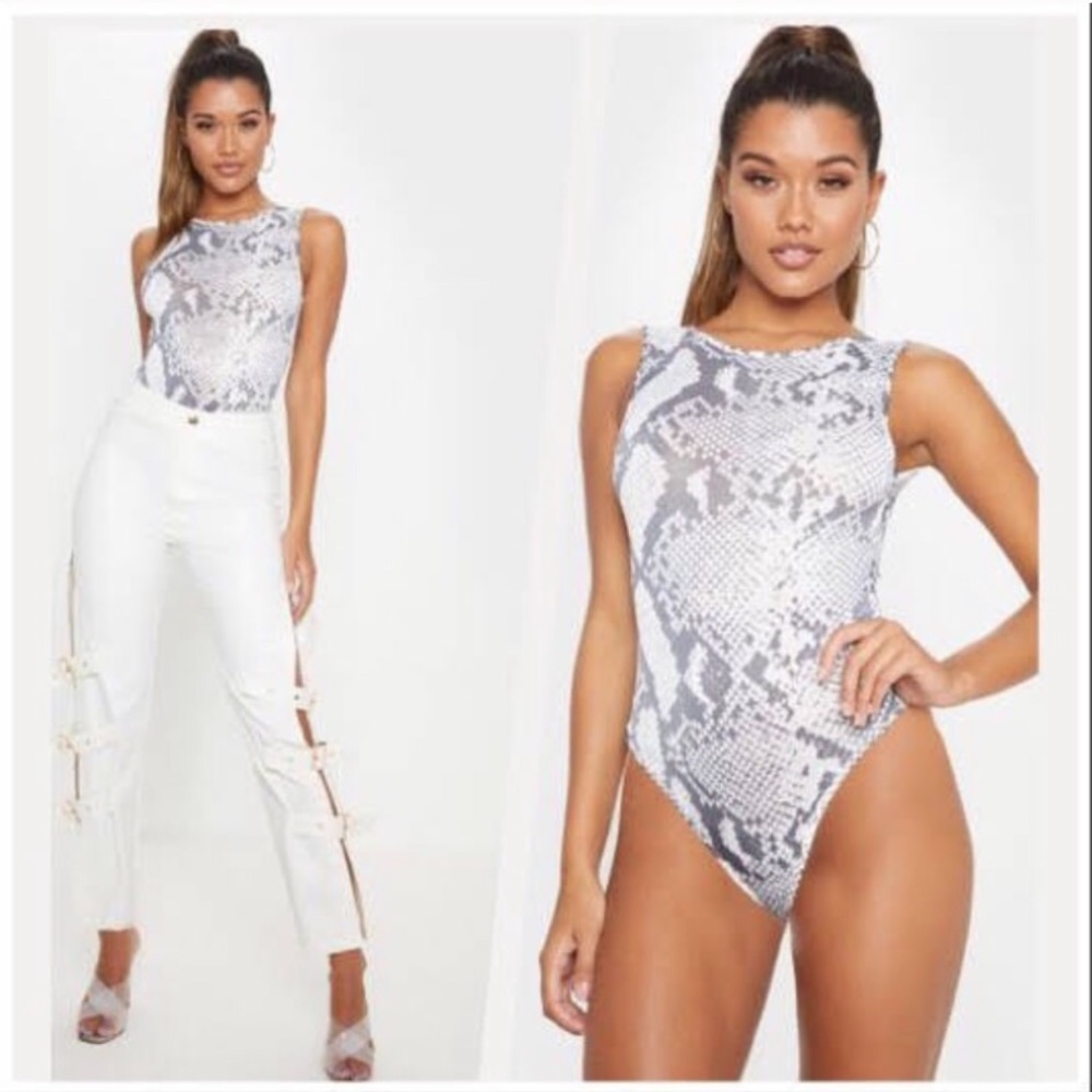 🆕 MONO SNAKE PRINT SLEEVELESS BODYSUIT